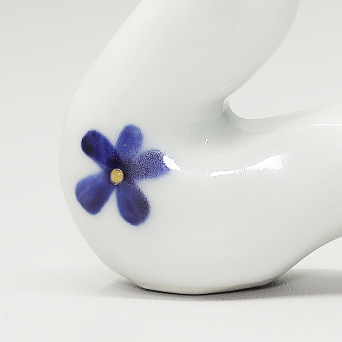 砥部焼 かわいい 2025 干支 巳 ペアセット 青 置物 蛇 へび ヘビ