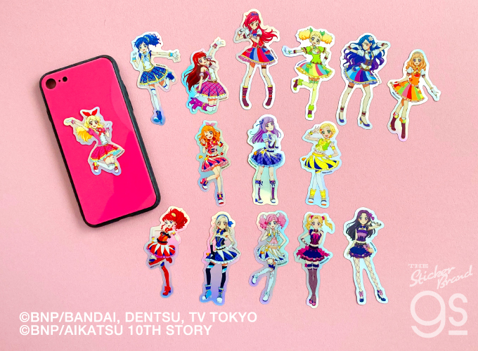 15種セット アイカツ！ ホログラムステッカー アイドル アニメ 可愛い