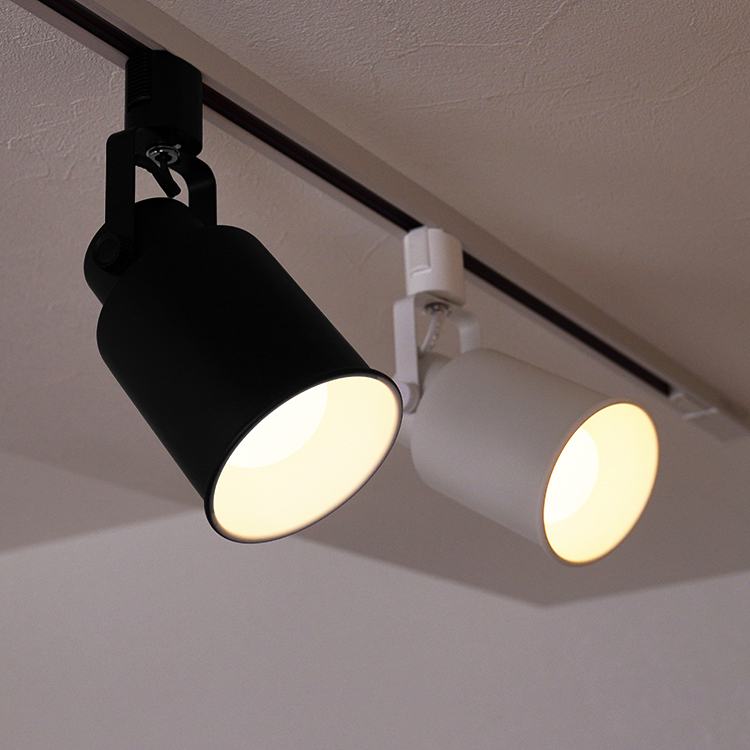 調光調色電球4個+器具4個+リモコン1個セット ダクトレール用 スポット