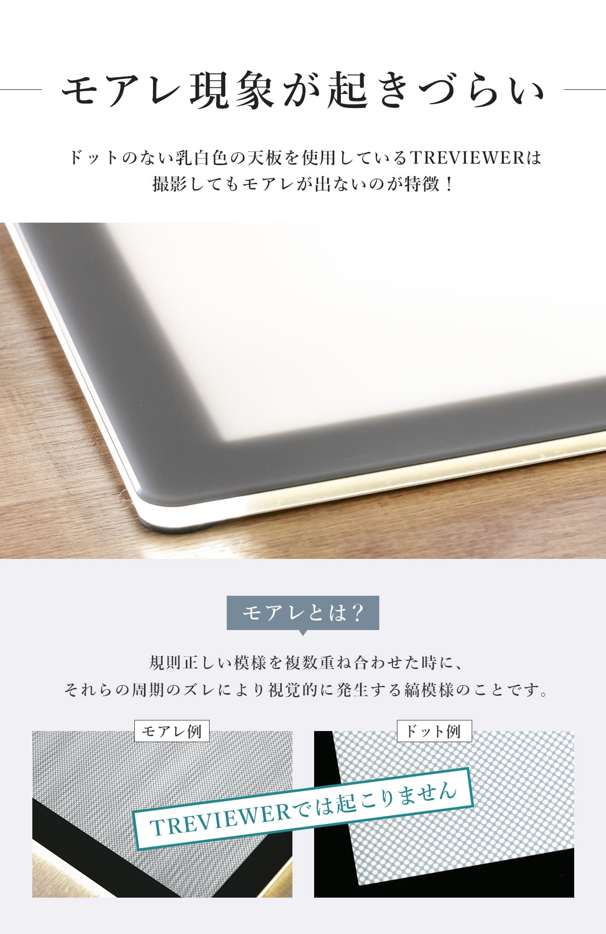 日本製】 トレース台 トレビュアー B4 グレー 薄型 7段階調光 3年保証