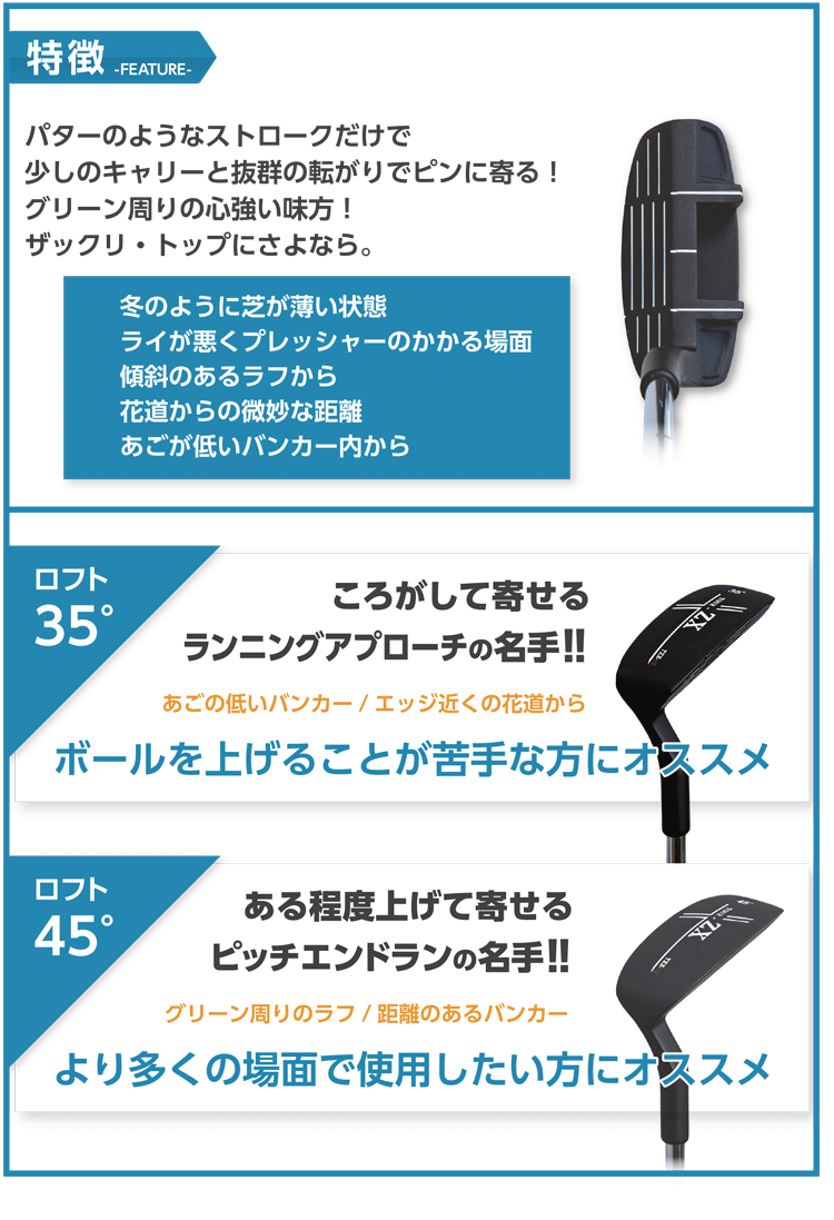 TOUR-ZX CHIPPER TZX-01 ツアー ZX チッパー 選べる2種類のロフト