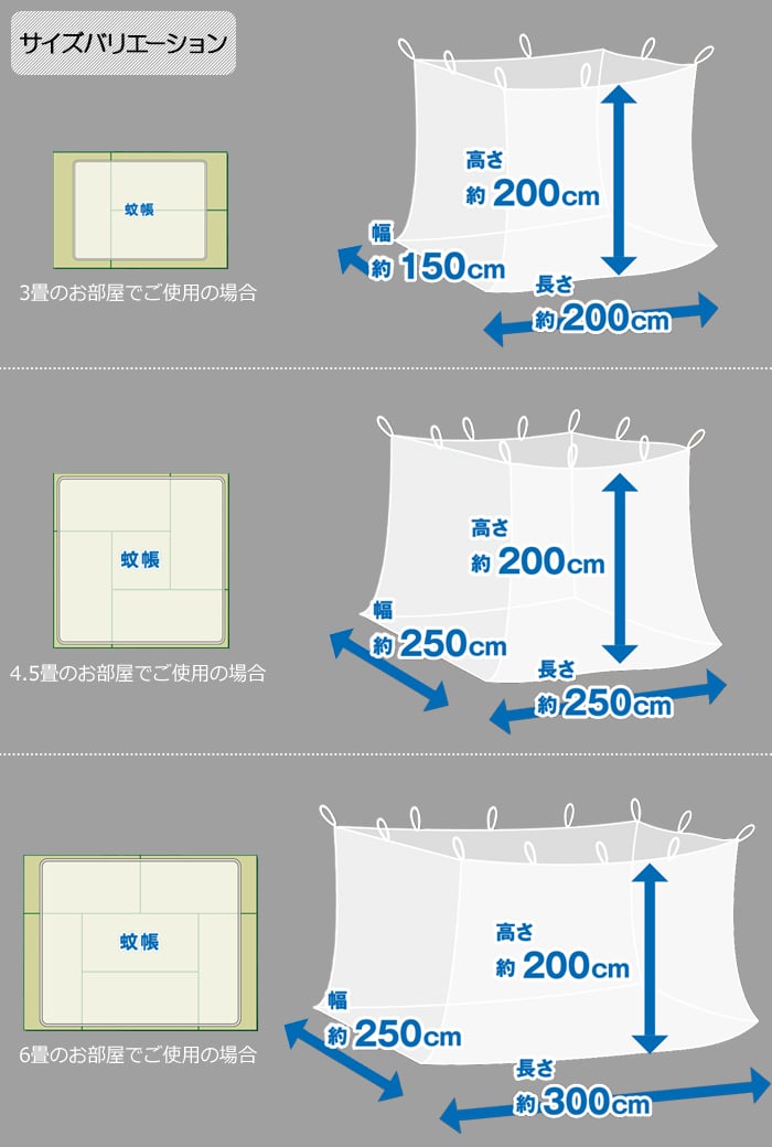 大島屋 蚊帳 かや モスキートネット カヤ 虫よけ 虫除け つり下げ