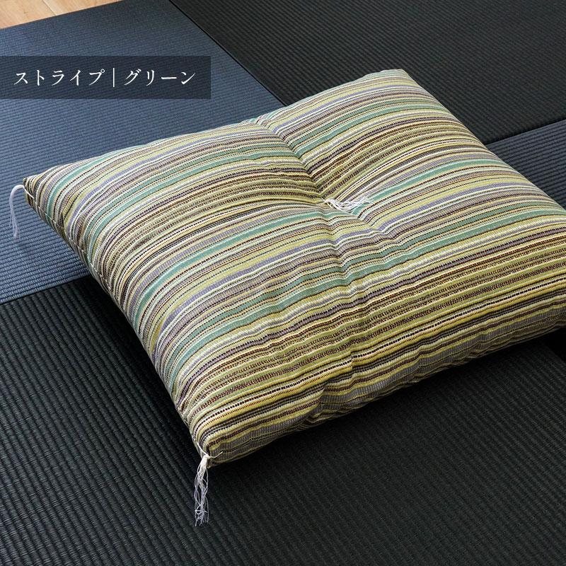 座布団 5枚セット 銘仙判サイズ 55×59cm 日本製 綿わた 和柄 ざぶとん