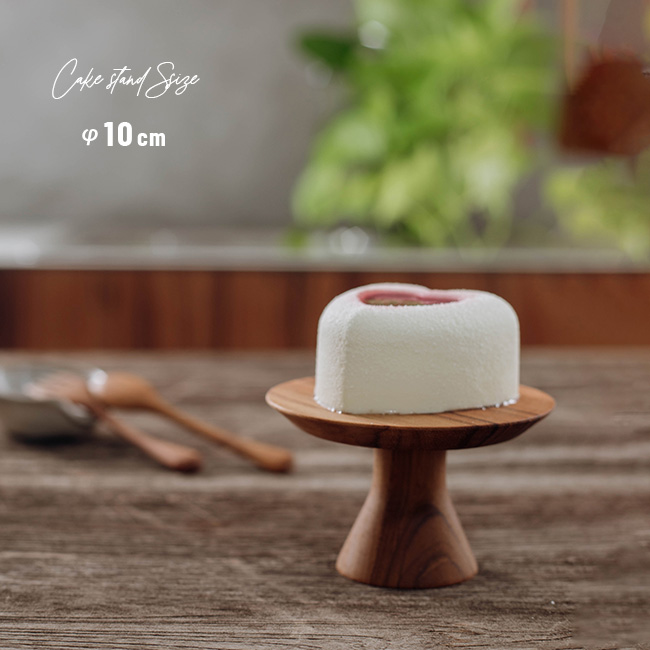 ウッドコンポート Φ185mm BY-185(木製 コンポート 18.5cm 皿 ケーキ台