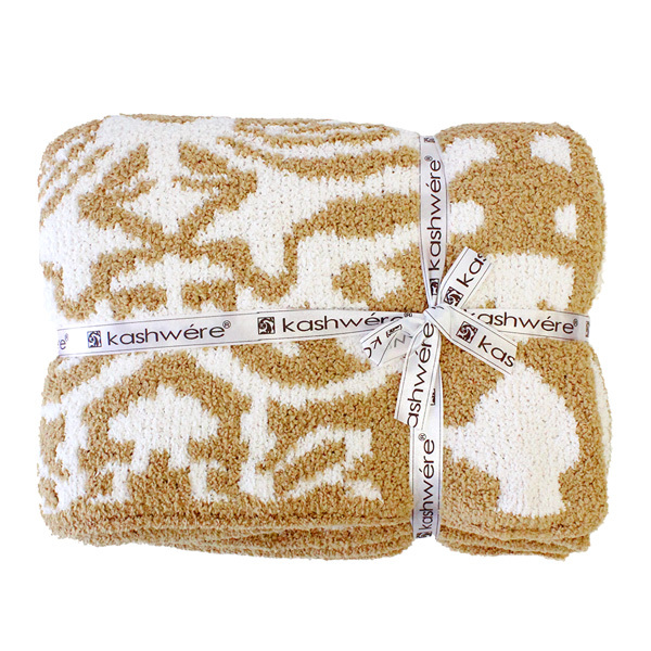 Kashwere（カシウエア） 並行輸入品 DAMASK BLANKET ダマスカス