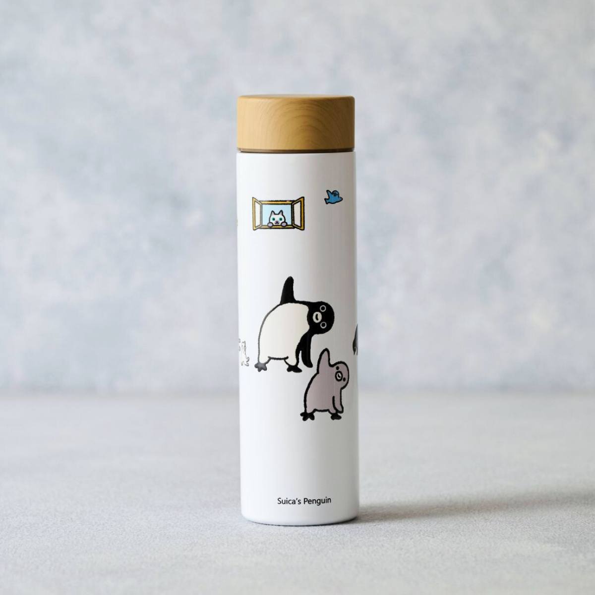 Suicaのペンギン ステンレスボトル 400ml（ヨガのポーズ）:オレンジ