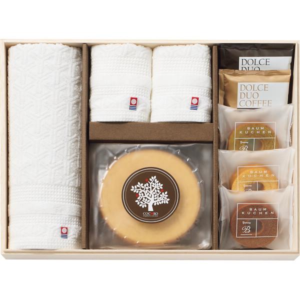 ココロ 今治タオル・バウムクーヘンセット | シャディギフトモール