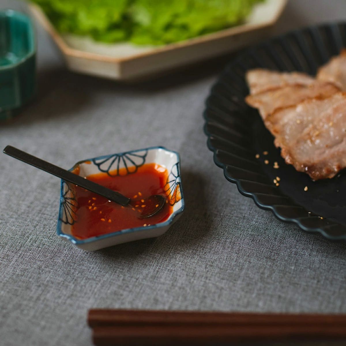 studio m' 隅入菱形菱形豆皿宅配便指定 | シキとサイ