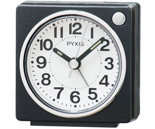 セイコー ピクシス 目覚まし時計 65×64×38mm 黒 NR449K 1個(ご注文単位