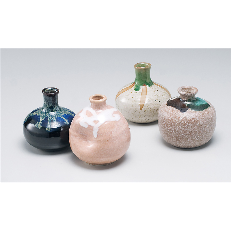 古林陶器 ミニ花瓶 青流しミニ花瓶 672540158 1個（ご注文単位1個