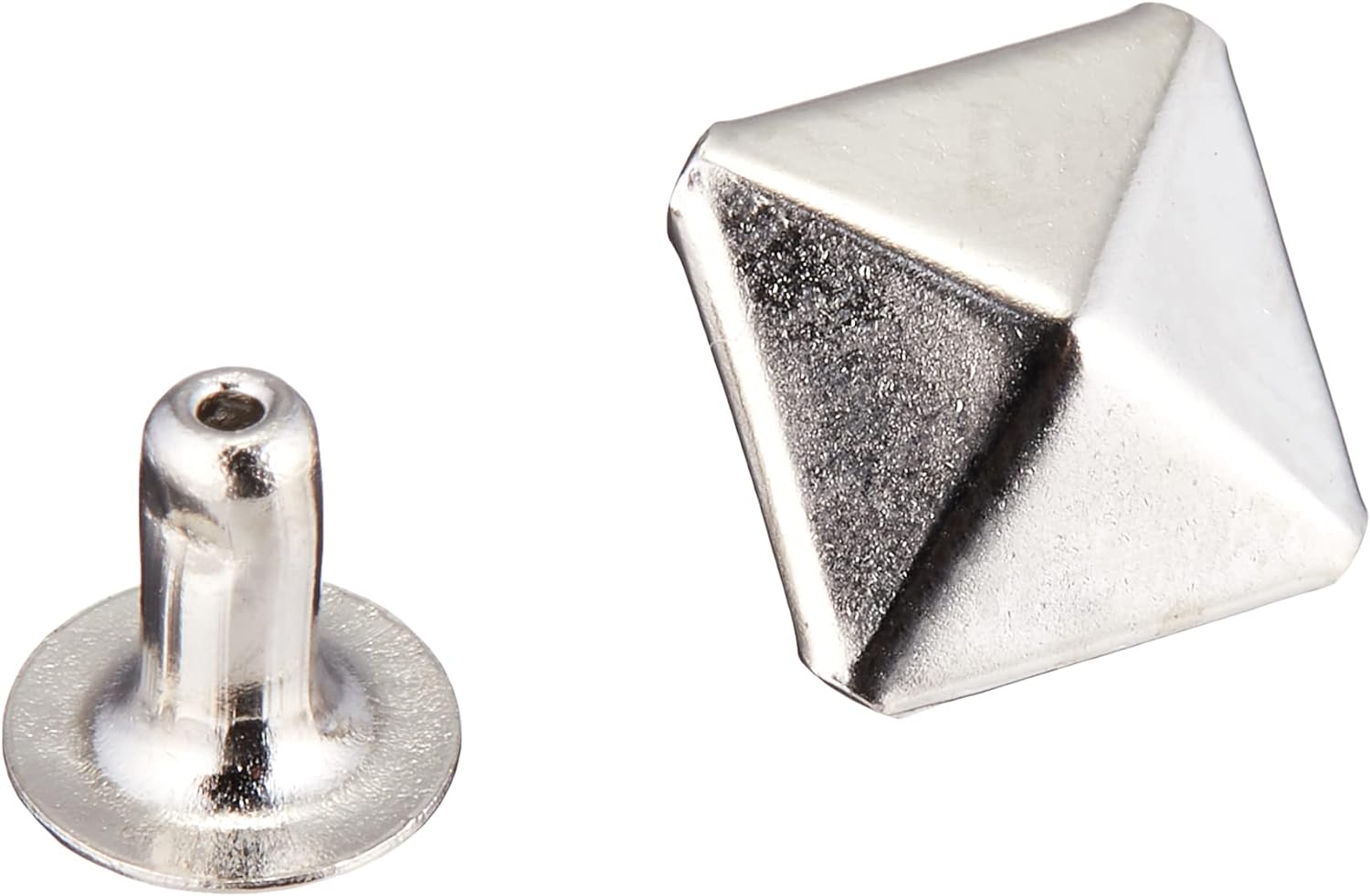 日本紐釦貿易 角鋲 スタッズ ピラミッド型 7mm ニッケル 20個入 F3-201
