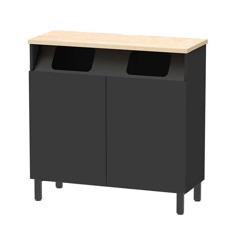 アイリスオーヤマ リビングキャビネット 幅119cm ライトナチュラル RCB