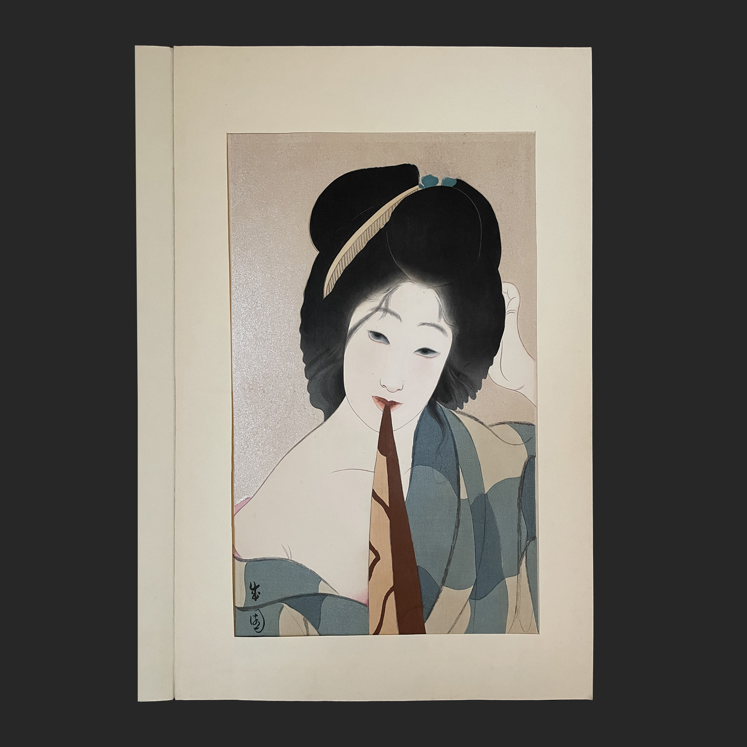 島 成園 SHIMA Seien 新浮世絵美人合 七月由あが里 | 新版画通販専門店