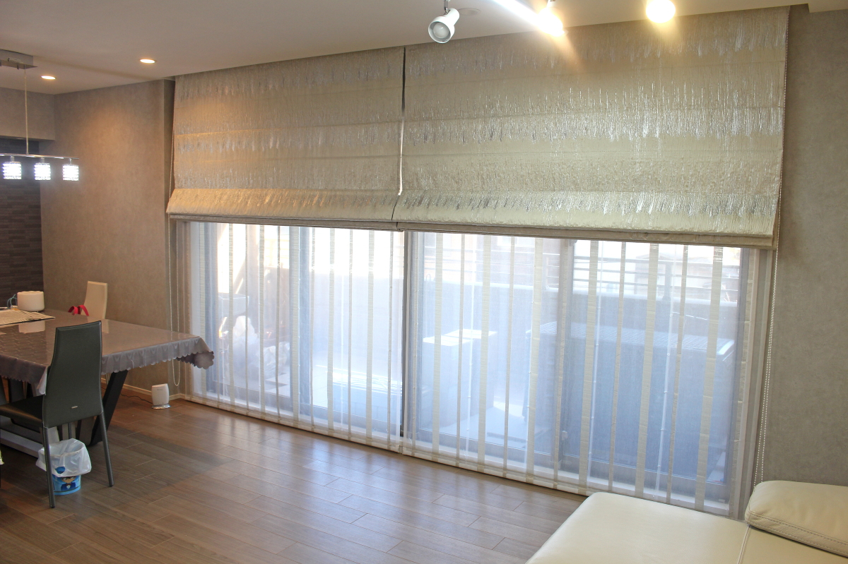 大阪市天王寺区マンションのオーダーカーテンはNEED'Kのモダンな生地で