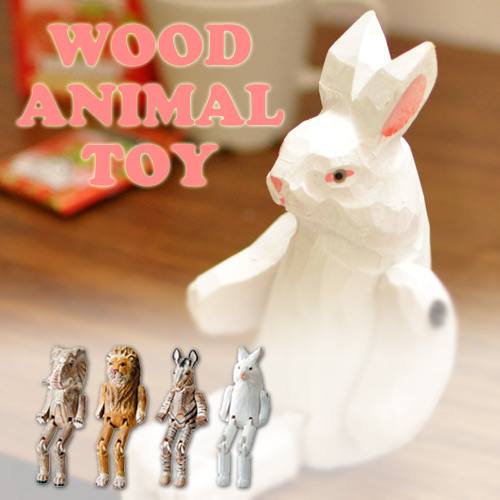 ウッドアニマルトイ 動物オブジェ | セレクトショップ・AQUA（アクア）