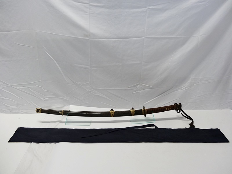 軍刀 旧日本軍 鮫皮鞘 柄 刀装具 竹光入り - エアガン買取スペースブキヤ