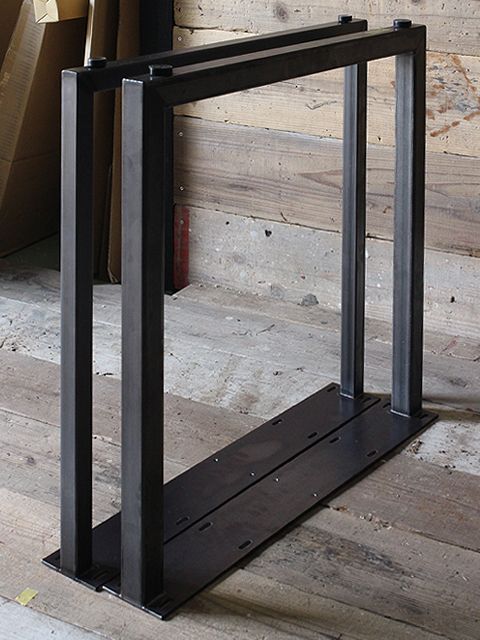 ≪鉄脚≫【固定式 I型/□31mm/黒皮仕様/ビス付/2脚1セット】 IR311-700