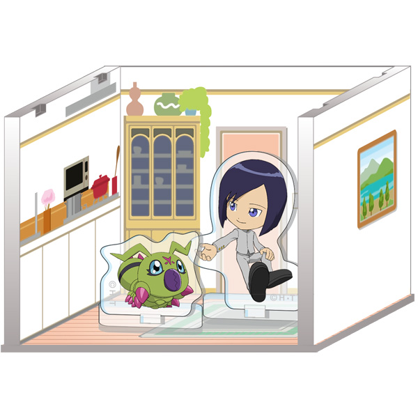 デジモンアドベンチャー02】アクリルdeタワー（第4弾）賢＆ワームモン