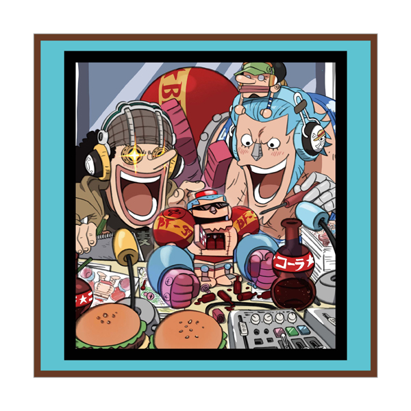 ワンピース】麦わらスペース ハンドタオル（ウソップ・フランキー