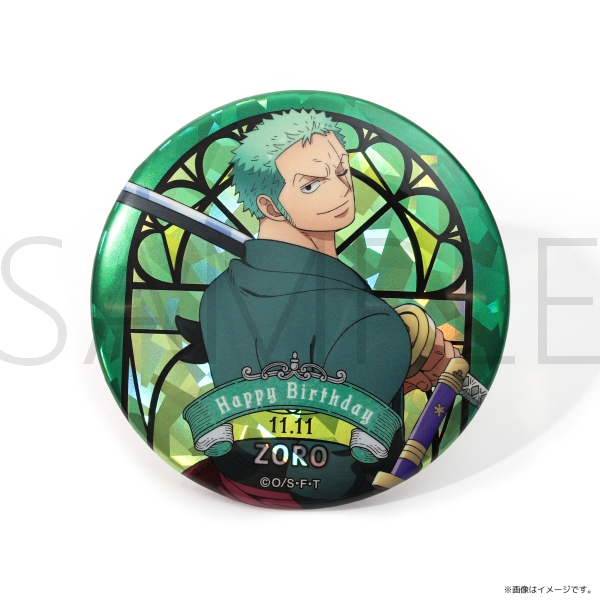 ワンピース】ワンピース HBDステンドグラス風ホログラム缶バッジ[11.11