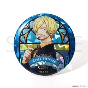 ワンピース】ワンピース HBDステンドグラス風ホログラム缶バッジ[3.20