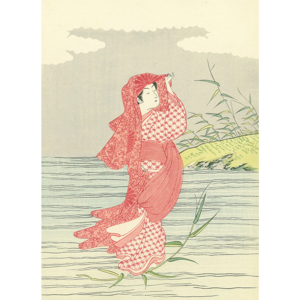 Suzuki Harunobu（鈴木春信） 鈴木春信「見立芦葉達磨」｜オンライン