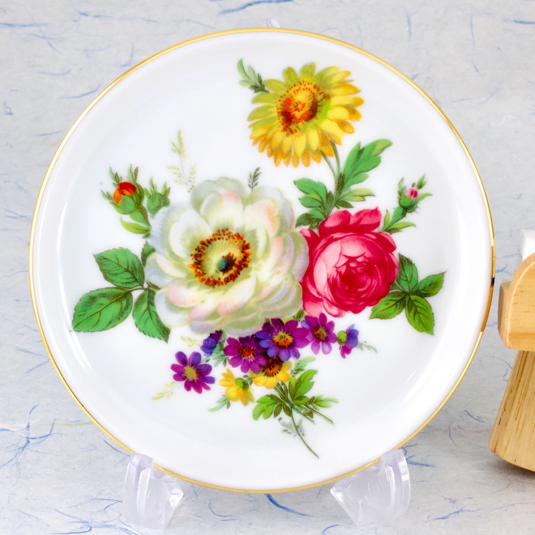 ドイツ フェルステンベルグ（FURSTENBERG） 絵皿 花絵 3枚セット