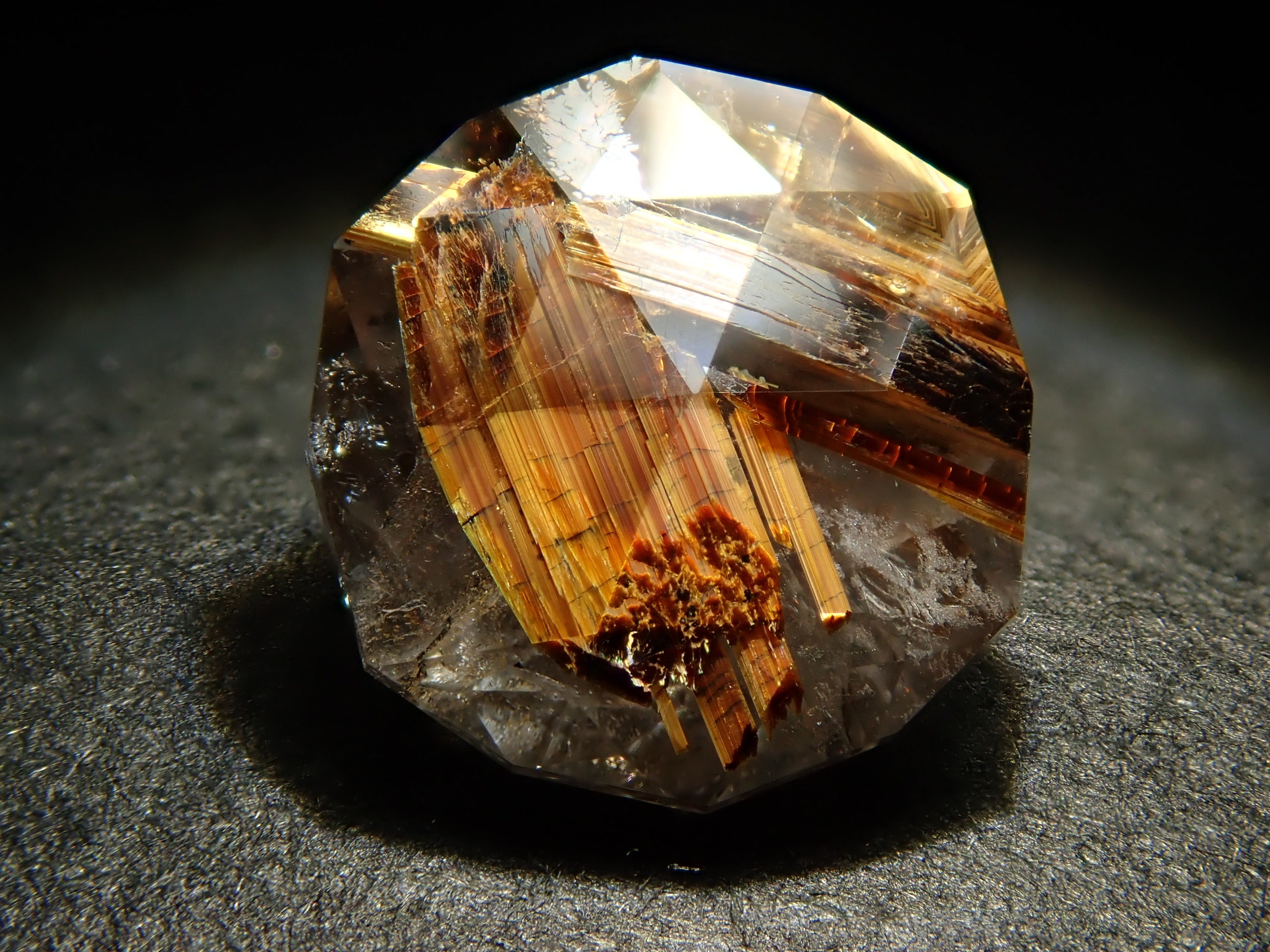 Copper rutilated quartz 1.165ct loose