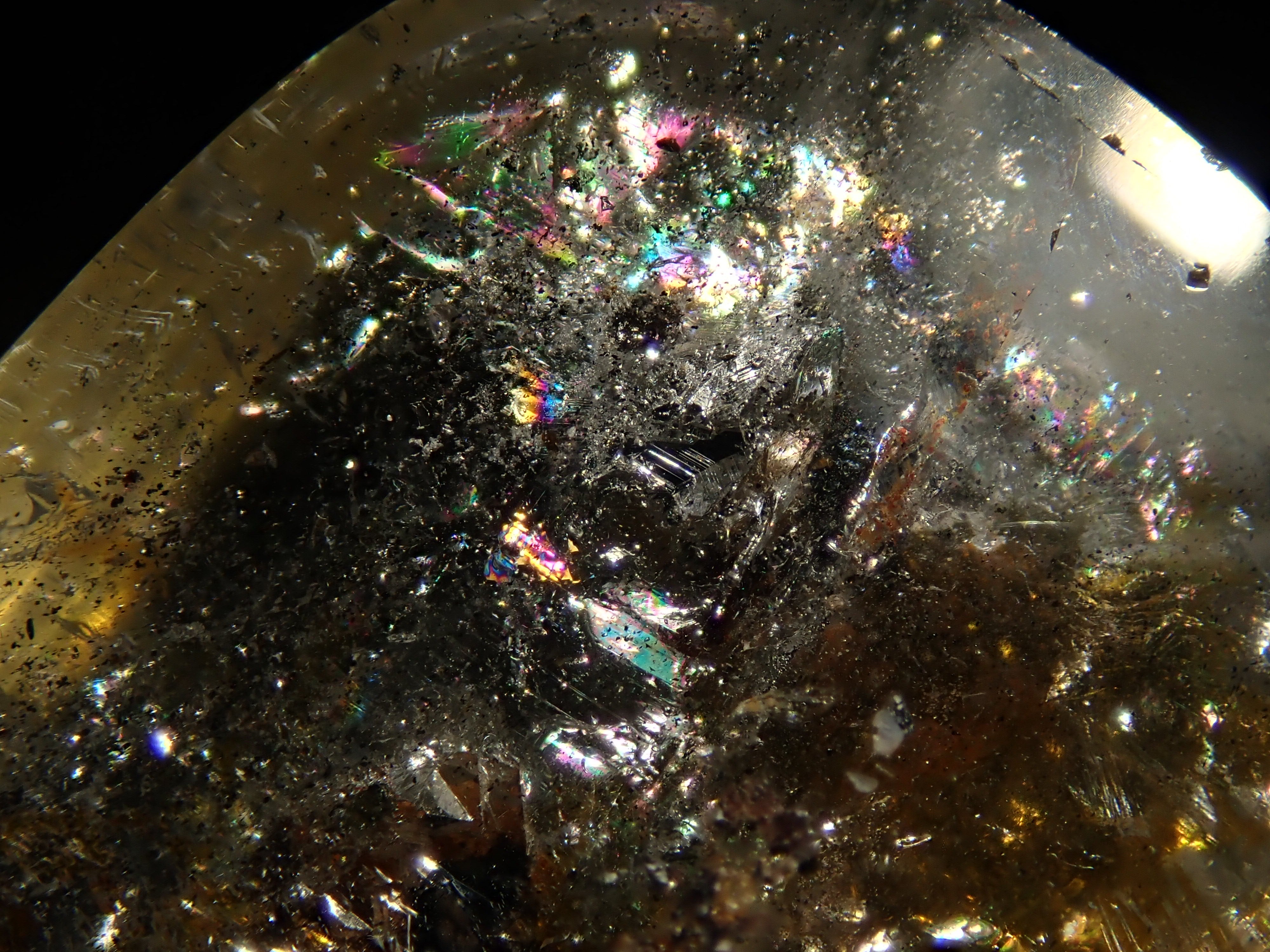 1/28 22時販売】ブラジル産パイライトインクォーツ 34.864ctルース