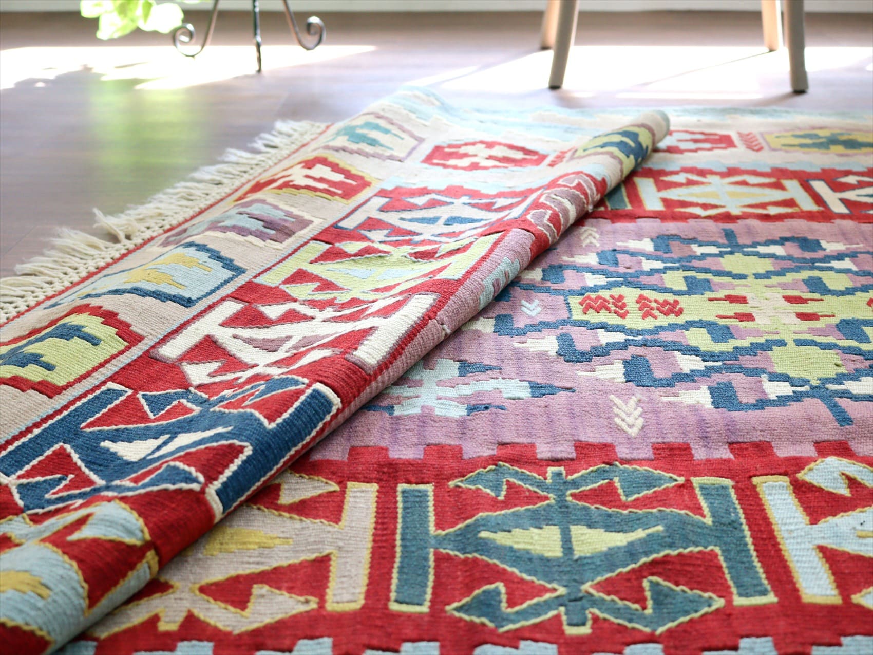 キリムスタイル / トルコの手織りキリム・セッヂャーデ176×142cm 2