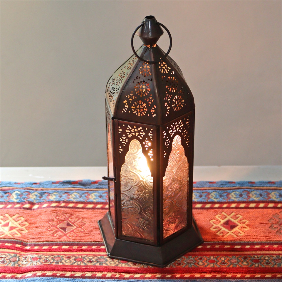 山羊革モロッコ エスニック ランプ スタンドランプ テーブルランプ