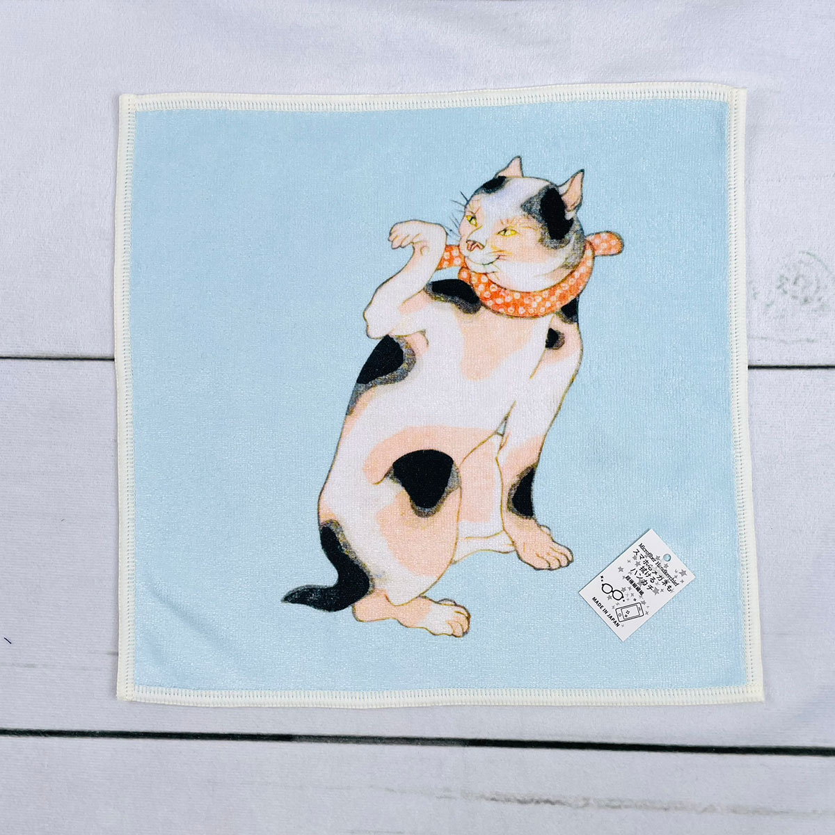 山本仁商店 国芳の浮世絵 マイクロファイバー 両面プリントハンカチ