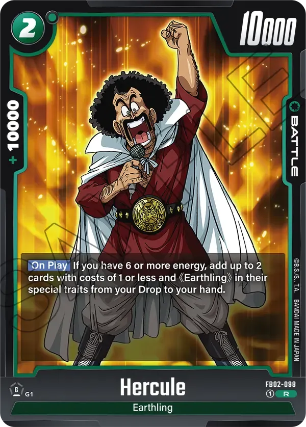 FB02-098 Hercule Dragon Ball Super Card Game Fusion World Card