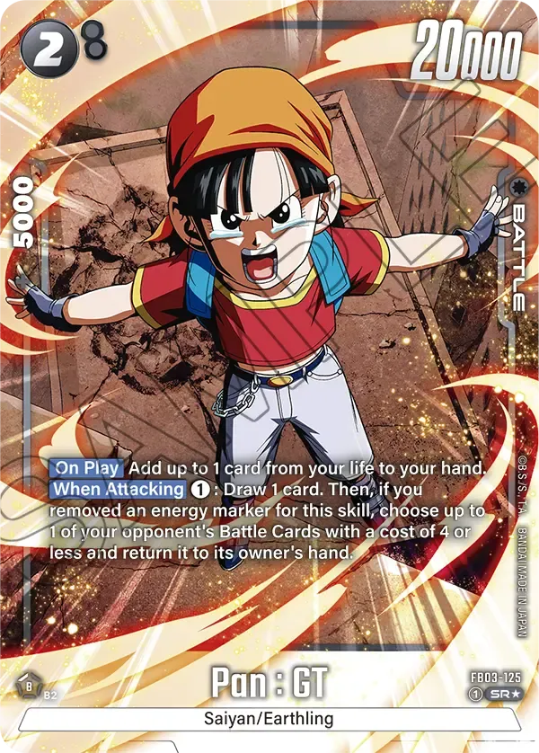 FB03-124 Pan : GT Dragon Ball Super Card Game Fusion World Card