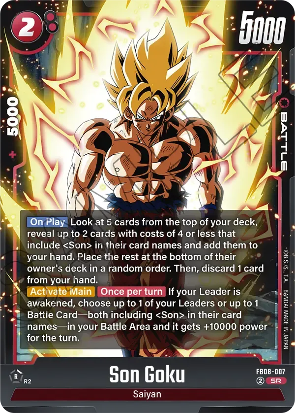 FB08-007 Son Goku Dragon Ball Super Card Game Fusion World Card