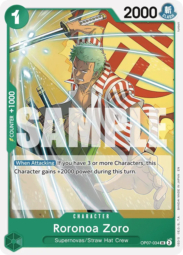 EB04-007 Roronoa Zoro One Piece Card Game Card | One Piece Card Game