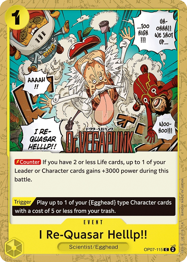 OP07-115 I Re-Quasar Helllp!! One Piece Card Game Card | One Piece