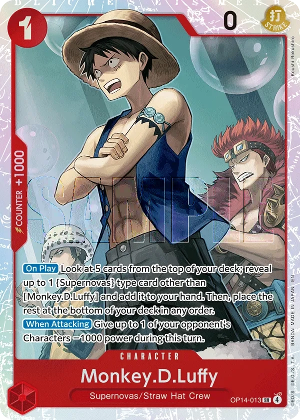 ST21-014 Monkey.D.Luffy One Piece Card Game Card | One Piece Card Game
