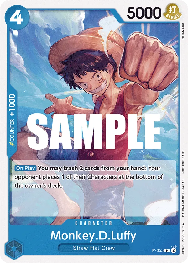 P-055 Monkey.D.Luffy One Piece Card Game Card | One Piece Card Game
