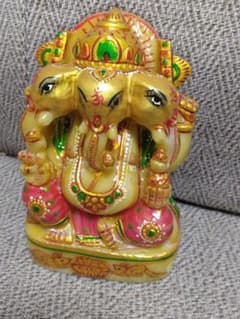 半端ない最強金運神！祈祷済み魂入り本場チベット製ガネーシャ 坐像