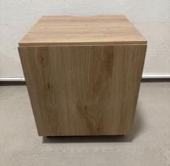 送料込み】LOWYA サイドテーブル シャビーナチュラル コンセント2個口