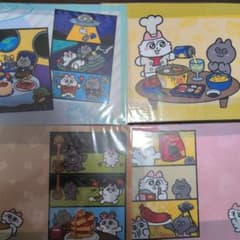 ンめねこ D賞 ごちそうランチマット SEGA ラッキーくじ 4枚 - メルカリ