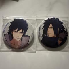 NARUTO うちはサスケ 和紙缶バッジ 切り絵シリーズ デコレクション缶