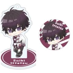 にじさんじ 佐伯イッテツ ぷち アクリルスタンド 缶バッジ - メルカリ