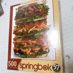 Springbok 500ピース ジグソーパズル スナックスタック ハンバーガー