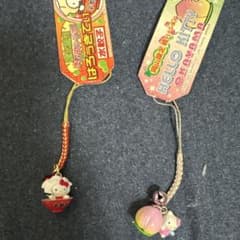 ご当地キティ 岡山 栃木限定2個セット2005 根付け 栃木ストラップ