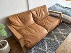 関家具 nora ノラ 2人掛けソファ Manger マンジェ キャメル - メルカリ