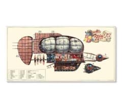 ジブリ美術館 オリジナル タイガーモス ポスター 天空の城ラピュタ