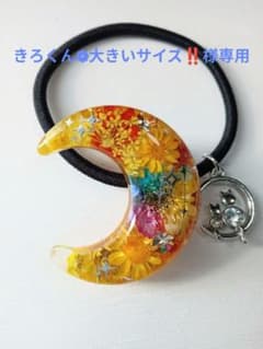 ハンドメイドレジンヘアゴム ドライフラワー ＊フォロー割引あります