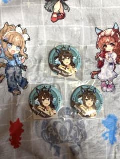 ウマ娘 新千歳 トラベル ポップアップ デアリングタクト 缶バッジ3個